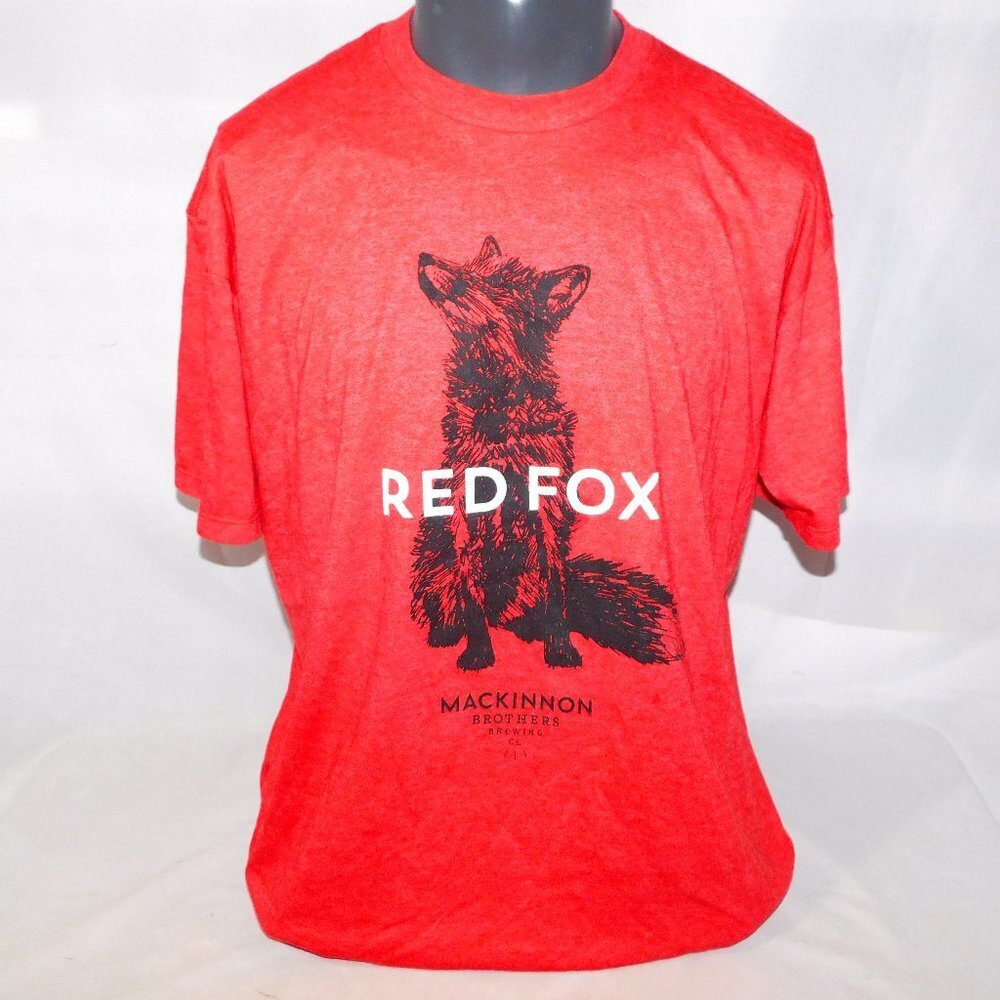 Red Fox Ale Mackinnon Brothers Brewing Co Mens XL T Shirt